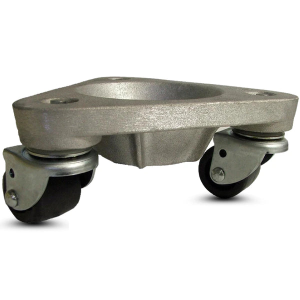 Aluminum Tri-Wheel Dolly HQ2127-AL | 600-lb Capacity | 2" Black Polyolefin Wheels - USA Made CasterHQ