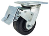 4 Inch x 2 Inch Total Lock Caster Set - 4 Pack | 3200 lbs Capacity | 2 Locking 2 Swivel Phenolic CasterHQ