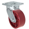 5" x 2" Kingpinless Swivel Caster | Ductile Steel Wheel | 1,500 lbs load capacity CasterHQ