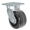 4" x 2" Kingpinless Swivel Plate Caster - Phenolic Wheel - 800 lbs Capacity Per Caster - 4" x 4-1/2" Top Plate CasterHQ