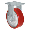 6" x 2" Poly on Steel Rigid Kingpinless Caster – 1,200 lb | CasterHQ
