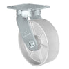 6" x 2" Kingpinless Swivel Caster - Semi Steel Gray Iron Wheel -  1,200 lbs Capacity CasterHQ