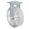 8" x 2" Kingpinless Rigid Caster - Semi Steel Gray Iron Wheel -  1,400 lbs Capacity CasterHQ