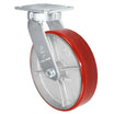 8" x 2" Polyurethane Steel Swivel Kingpinless Caster – 1,400 lb | CasterHQ