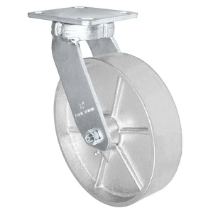 8" x 2" Semi Steel Swivel Kingpinless Caster – 1,400 lb