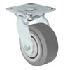4" x 2" Stainless Swivel Caster - Thermo Plastic Rubber Wheel - 300 lbs Cap CasterHQ