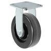 6" x 2" Stainless Steel Rigid Caster with Phenolic Wheel | 1,200 lbs Capacity | 4" x 4-1/2" Plate Size CasterHQ