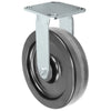 8" x 2" Stainless Steel Rigid Caster with Phenolic Wheel | 1,250 lbs Capacity | 4" x 4-1/2" Plate Size CasterHQ