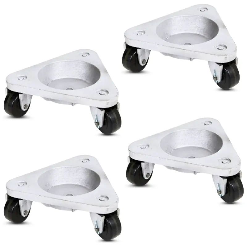 Set of 4 Super Duty Cup Dolly | Large Frame | Model 3310 | 3000-lb Capacity Per Set with Heavy Duty Phenolic Wheels -  | CasterHQ