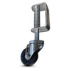 3 in. Hard Rubber Spring Loaded Gate Caster with 300 lb Capacity (2-Pack) CasterHQ