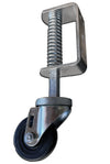 Spring Loaded Gate Caster | 300 lb Capacity | 3" Hard Rubber Wheel CasterHQ
