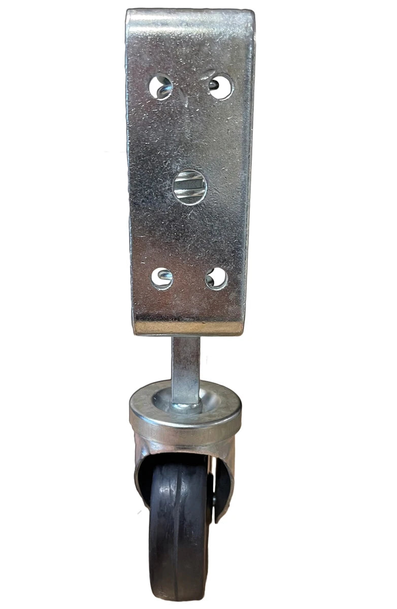 4 Inch Spring Loaded Gate Caster - 350 lbs Capacity | Hard Rubber Wheel Heavy Duty CasterHQ
