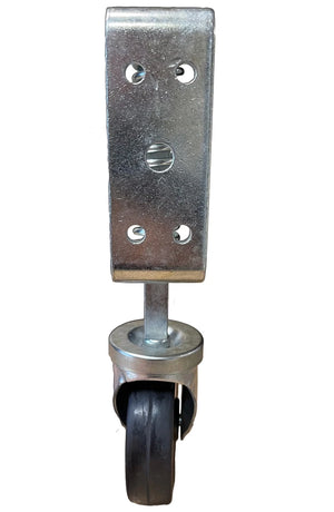 Spring Loaded Gate Caster | 350 lbs Capacity | 5" Hard Rubber Wheel CasterHQ