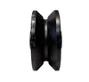 3" X 1-1/4" BARN DOOR V-GROOVE CAST IRON WHEEL KIT | 350 LBS CAPACITY CasterHQ