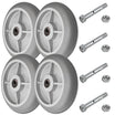 8" x 2" TPR Round Tread Industrial Replacement Wheel – 2,800 lb | CasterHQ