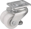 3" x 2 x 1-1/4"" Nylon Wheel - Blickle Leveling Caster with Integrated Truck Lock - 1,320 lbs Capacity (1 Piece) Blickle