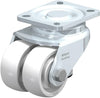 3" x 2 x 1-1/4"" Nylon Wheel - Blickle Leveling Caster with Integrated Truck Lock - 1,320 lbs Capacity (1 Piece) Blickle