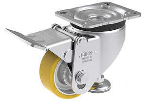 3-1/8" x 1-1/8" Wheel - Blickle Leveling Caster with Fixed Foot and Height Adjustable Wheel - 330 lbs Capacity Blickle