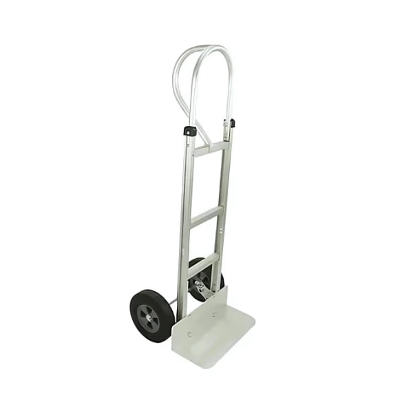 10" Hard Rubber Tires Akita Aluminum Hand Truck - HT6028 | 550 lb Load Capacity, Ergonomic Design for Easy Maneuverability | Ideal for Warehouse & Home Use American-Moving-Supplies