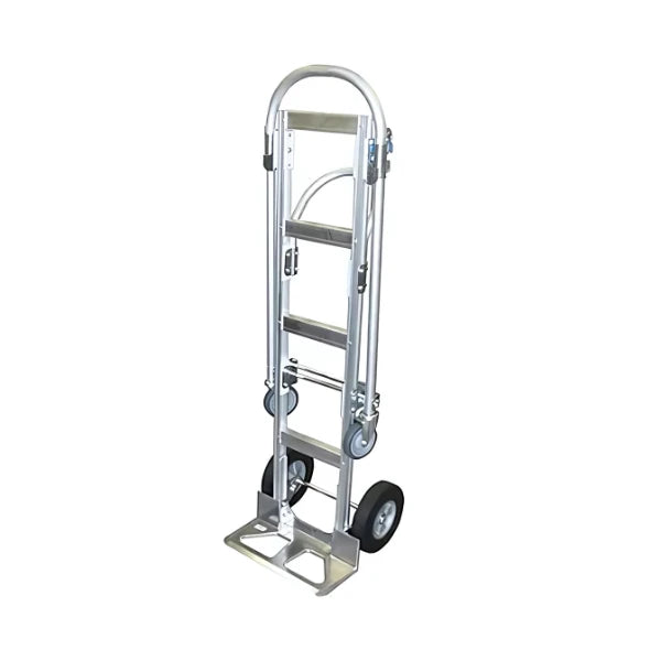 Greyhound Aluminum Convertible Hand Truck – Heavy-Duty, Lightweight, Up to 550 lbs as Hand Truck, 750 lbs as Cart - HT6048 American-Moving-Supplies