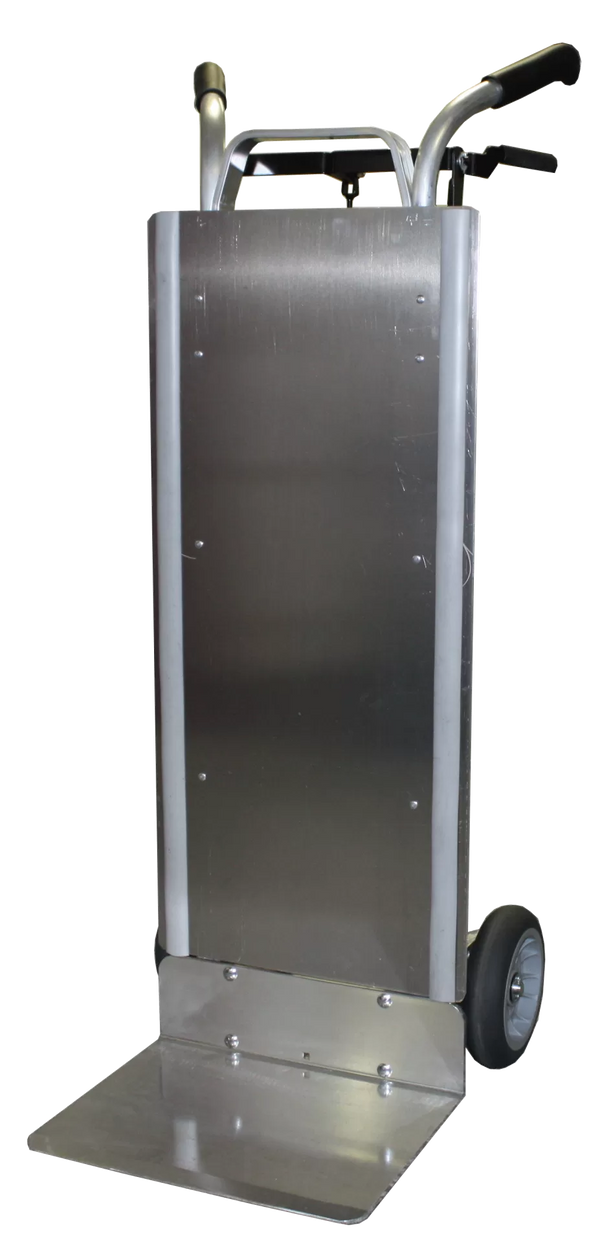 B&P HTA-8 aluminum appliance hand truck, front view