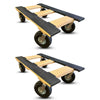 Heavy Duty Oak Hot Tub Dolly 2-Pack - 1400 lbs Capacity Each | Pneumatic Wheels | All-Terrain | USA-Made