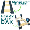 RoverMax Mover XT Heavy Duty Oak Dolly - 1400 lbs Capacity | 10 Inch Pneumatic Casters | All-Terrain | USA-Made CasterHQ