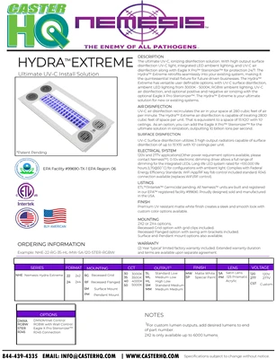 HYDRA EXTREME - The ultimate UV-C, ionizing disinfection solution Nemesis