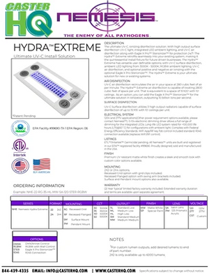 HYDRA EXTREME - The ultimate UV-C, ionizing disinfection solution Nemesis