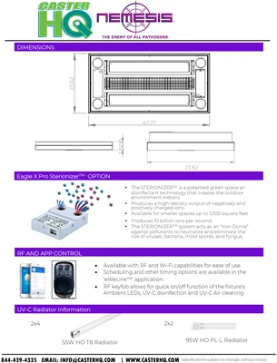 HYDRA EXTREME - The ultimate UV-C, ionizing disinfection solution Nemesis
