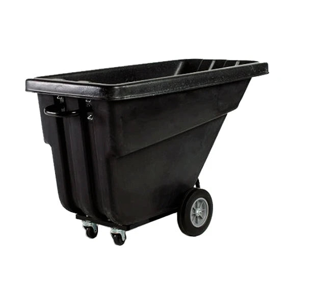 1/2 Cubic Yard Tilt Truck - 1100 lbs Capacity | Heavy Duty Industrial Waste Cart | Made in USA CasterHQ