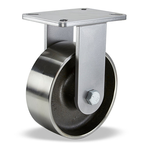Hamilton R-CH-83FSB 8" x 3" Forged Steel Rigid Caster – 4000 lb | CasterHQ