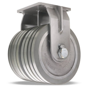 Hamilton 12" x 4" UltraGlide Rigid Dual Wheel Caster – 16000 lb