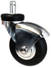 3" Neoprene Rubber IV Stand Caster 7/16" x 7/8" Stem – 135 lb | CasterHQ