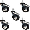 3" Neoprene Rubber Swivel IV Stand Caster 7/16" Grip Ring – 135 lb | CasterHQ