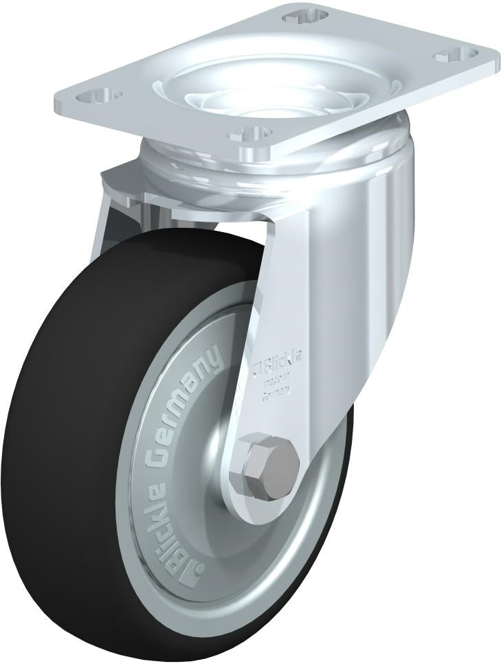 L-PATH 100K-12-FK 4" Swivel Caster with Ball Bearing - 400 lbs Load Capacity for Industrial & Commercial Use Blickle
