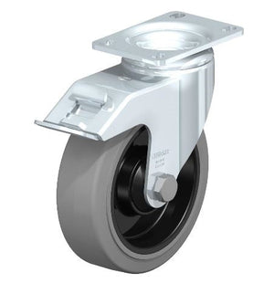 5" x 1-9/16" Swivel Caster with Brake – 400 lb