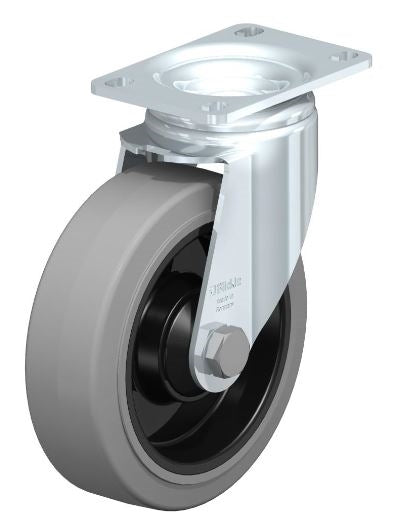 Blickle 5 x 1-9/16 Swivel Caster L-POEV 125K-12-SG-FK - High Load Capacity for Industrial Mobility Blickle