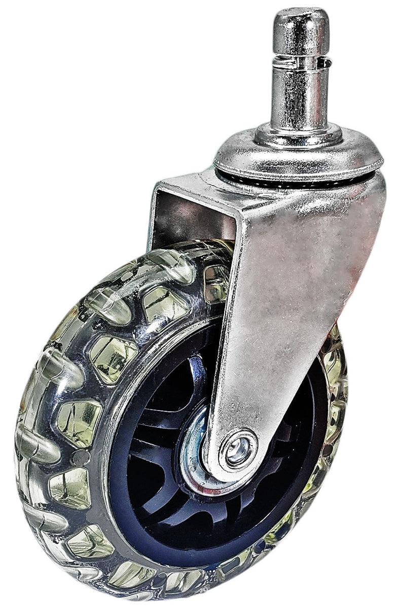 3 Inch Rollerblade Wheel Chair Caster Set - 5 Pack | 750 lbs Total Capacity | Smooth Rolling CasterHQ