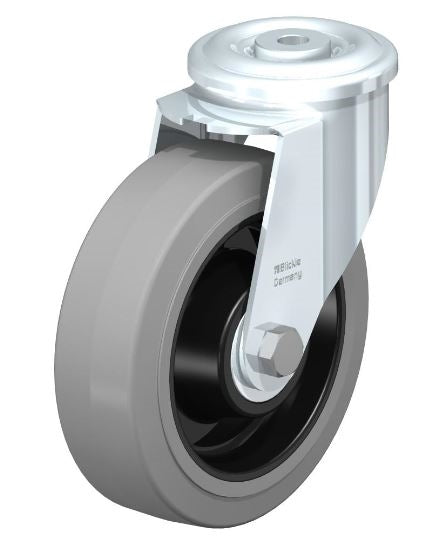 LER-POEV 160K-SG 6x2 Swivel Caster - 660 lbs Load Capacity with Ball Bearing for Industrial Use Blickle