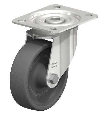 Blickle LIX-POHI 100G-OF-XAT Heat-Resistant Swivel Caster - Premium Stainless Steel, High Temperature & Hygiene Optimized for Industrial Use Blickle