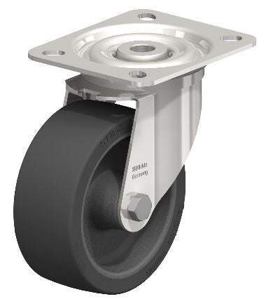 LIX-POSI 100G-OF-XAT Stainless Steel Swivel Caster 4x1-9/16” - 220 lbs Load Capacity, Ball Bearing Mobility Blickle