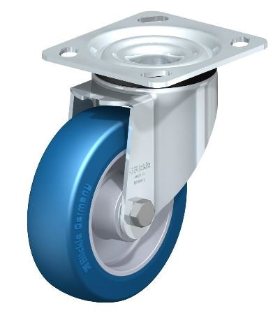 High-Capacity LK-ALBS 125K-14 Swivel Caster, 5" x 1-9/16" with 770 lbs Load - Durable Ball Bearing Wheels for Industrial Use Blickle