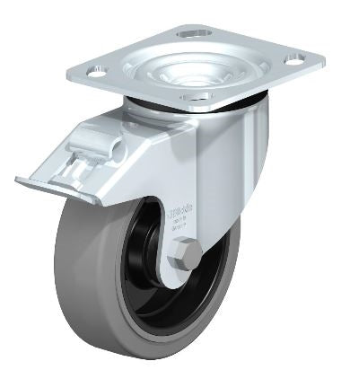 Blickle 5" x 1-9/16" Swivel Caster with 400 lbs Load Capacity and Ball Bearing Brake Blickle