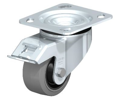 Blickle 3" Locking Swivel Caster with Brake - LK-POEV 82K-14-FI-SG Blickle