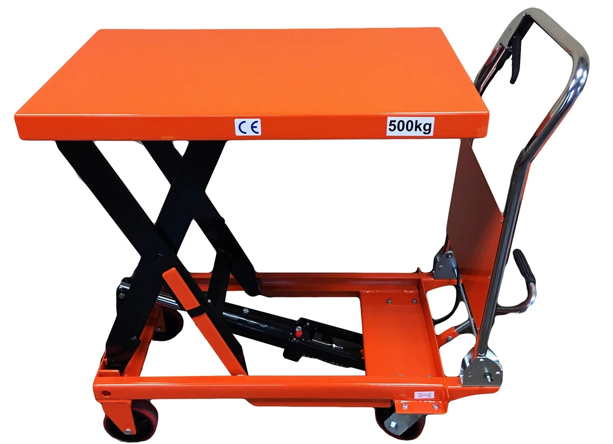 Mighty Lift LT1100 Hydraulic Scissor Lift Table - Heavy Duty Folding - 1,100 lb Lift Table Mighty Lift