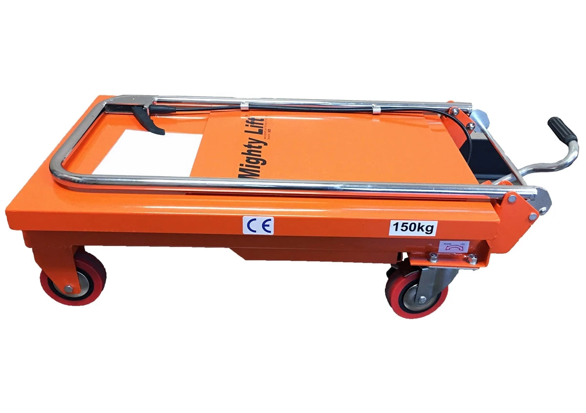 Mighty Lift LT330 Hydraulic Scissor Lift Table - Light Duty Foldable - 330 lb Lift Table Mighty Lift