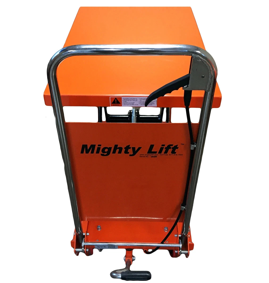 Mighty Lift LT330 Hydraulic Scissor Lift Table - Light Duty Foldable - 330 lb Lift Table Mighty Lift