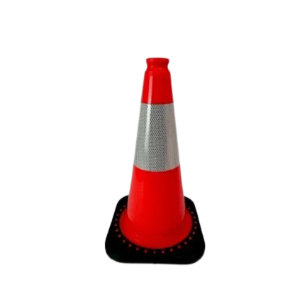 M-CN18IN-M6 18" Traffic Cone - High Visibility, Durable PVC, Reflective Collar for Road Safety & Construction CasterHQ