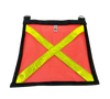 M-FLAG-DR-BB-RX - High Visibility Safety Flag with Reflective X Design and Reinforced Edge